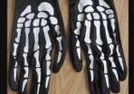 Black & White Skeleton/Zombie Gloves