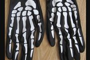 Black &amp; White Skeleton/Zombie Gloves
