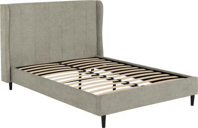 Amelia Bed in Dark Grey Fabric