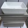 Cersanit Virgo Vanity Unit Dark Oak 60cm + Basin Image 3