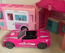 barbie car camper and house