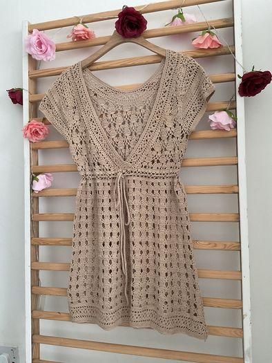 crochet tunic / beachwear coverup 12/14