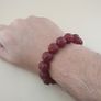 Vintage Melon Shape Carnelian Agate Beads Bracelet Image 10