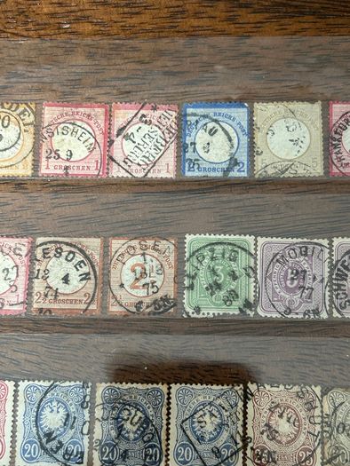 Germany 1872-1945 Reich Collection lot stock 1200+ stamps and 2 Mint sheets