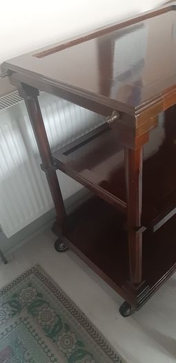 antique wooden trolley offers