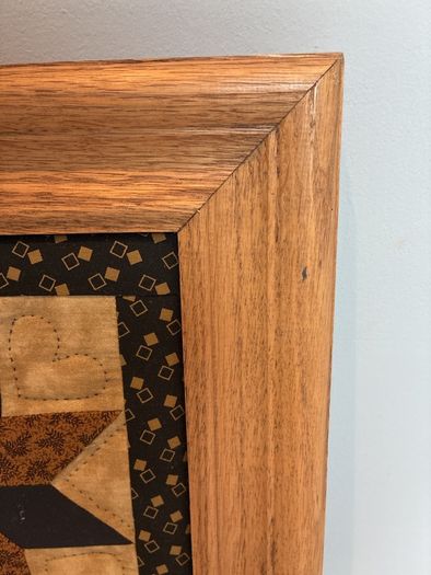 Amish quilt framed