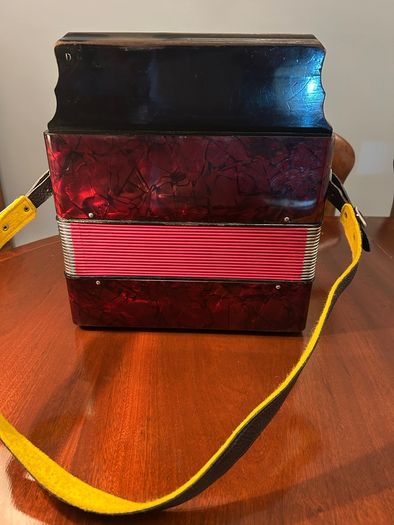 Hohner 3-Row Button Accordion - GCF - Vintage