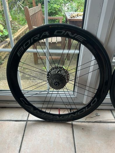 Campagnolo Bora One 50 Dark Disc Tubular road wheel set