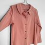 New Dusty Rose Button Down Long Sleeve Shirt Image 2