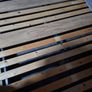 Grey fabric double bed frame only Image 2