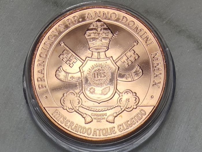 Vatican 10 Euro Copper Uncirculated Coin 2020 - Michelangelo's Pieta - Art and Faith