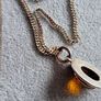 sterling silver amber necklace Image 4