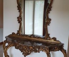 Hall Table with Matching Mirror