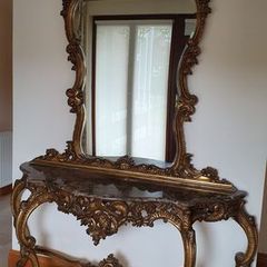 Hall Table with Matching Mirror