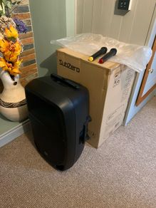 Karaoke active speaker with mics, Bluetooth
