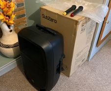 Karaoke active speaker with mics, Bluetooth