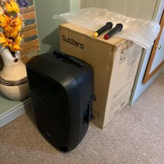 Karaoke active speaker with mics, Bluetooth
