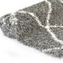 Rug Berber Shaggy PP Grey and Beige 140x200 cm Image 3