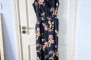 Floral Sleeveless Jumpsuit Size 10 (Dunnes)
