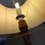 Vintage Mahogany Spinning Wheel Floor Lamp Image 10