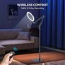 12 Overhead Ring Light with Tripod Stand, Tripod for Phone with Light Adjustable 72" Height Floor & 360 Lighting, Ringlight Tripod Stand Phone Mount for Photo iPhone Content Creation TikTok YouTube Image 6