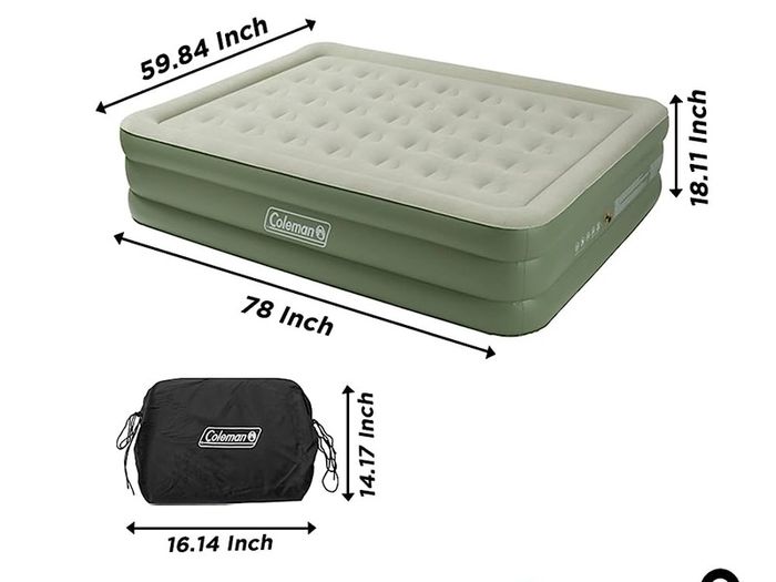 SALE Airbed Maxi Comfort Bed Raised King, Camping Mat, Flocked Air Bed, Inflatable Double Height Air Mattress, Blow Up Bed