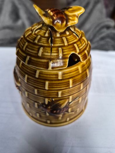 Vintage Hand Painted Honey Pot