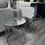 Coffee table with glass top set/individual Image 5