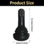 50PCS Tubeless Valve, Car Tyre Valve Caps, Rubber Tyre Valve, Car Tire Valve, Wheel Tire Valve Stem, TR414 Valve Nozzle with Valve Core for Tubeless Rim Holes on Standard Vehicle Tires Image 2