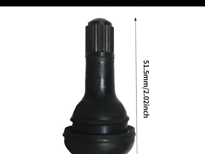 50PCS Tubeless Valve, Car Tyre Valve Caps, Rubber Tyre Valve, Car Tire Valve, Wheel Tire Valve Stem, TR414 Valve Nozzle with Valve Core for Tubeless Rim Holes on Standard Vehicle Tires