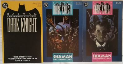 Batman: Legends of the Dark Knight #1 (Orange Cover), 2 & 3 DC Comics (Copper Age- 1989-1990)