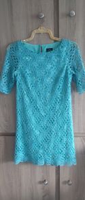 Jax aqua lace dress fits xs /s