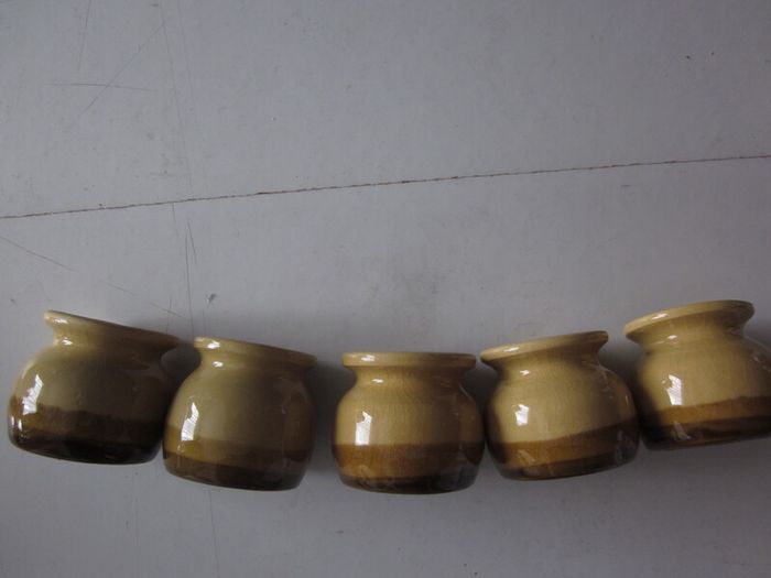 TG Green "Granville" Stoneware Glazed Egg Cups X5
