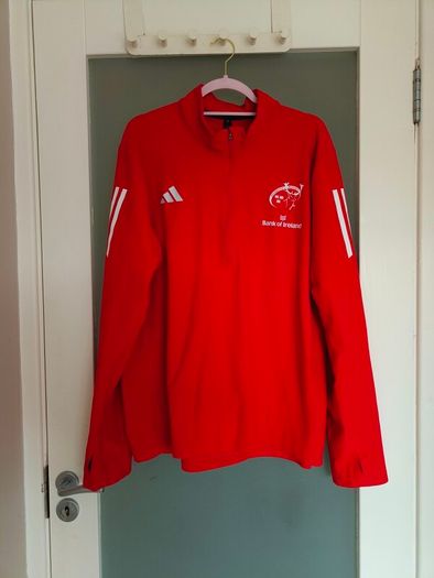 Adidas Munster Rugby Quarter Zip Training Top