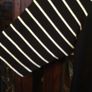 DORIS STREICH  . FURTHER REDUCED.   NEW a really nice tunic in black with white stripes on the sleeves and hemline . Length is 37 inches. Image 3