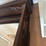 Mirror mantel - dark brown wood Image 4