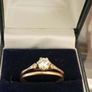 Lab diamond solitaire gold ring engagement Image 3
