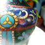 Vintage Chinese Cloisonne and Enamel Collection. Vase, Bowl and Trinket Box Image 9