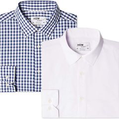 find. HEM & SEAM Men's Business Shirt 2 Pack Regular Shirt