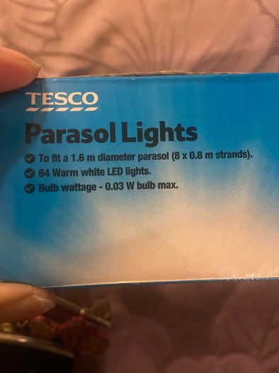 New parasol lights x 2 sets