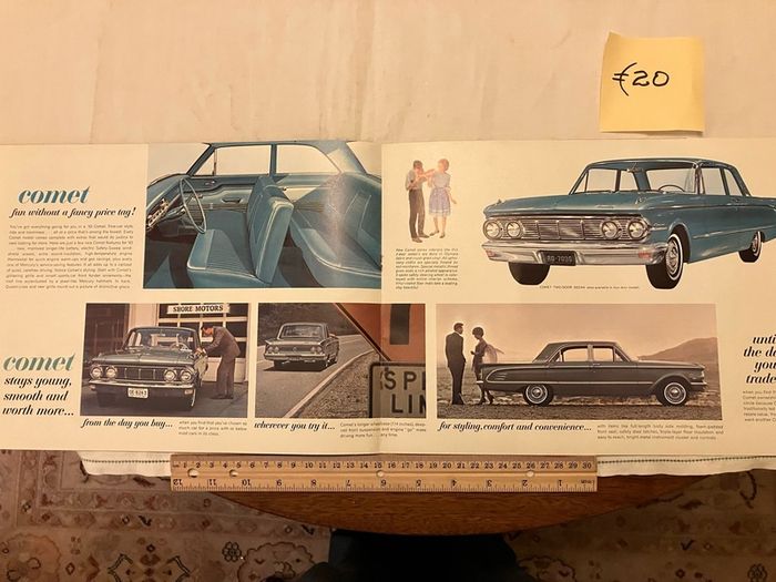 American car brochures. 1950s, 1960s and 1980s