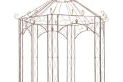 Garden Pavilion Antique Brown 3 m Iron