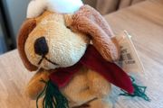 christmas teddy beanie