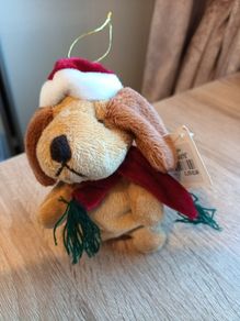 christmas teddy beanie