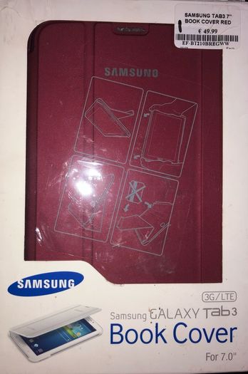 samsung galaxy tab 3 cover book 7 " brand new