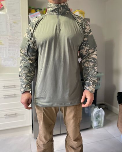 Military Camo zip Pullover Size XXL