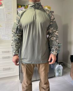 Military Camo zip Pullover Size XXL