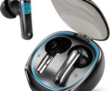 Wireless Earbuds Bluetooth 5.3 Headphones, HI-FI Stereo Wireless Earphones 40H Playtime Noise Cancelling In Ear Gaming Earphone with 4 Mics, Ear Bud 50ms Low Latency, Touch Control, Dual Mode (FREE POSTAGE)