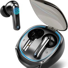Wireless Earbuds Bluetooth 5.3 Headphones, HI-FI Stereo Wireless Earphones 40H Playtime Noise Cancelling In Ear Gaming Earphone with 4 Mics, Ear Bud 50ms Low Latency, Touch Control, Dual Mode (FREE POSTAGE)