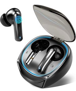 Wireless Earbuds Bluetooth 5.3 Headphones, HI-FI Stereo Wireless Earphones 40H Playtime Noise Cancelling In Ear Gaming Earphone with 4 Mics, Ear Bud 50ms Low Latency, Touch Control, Dual Mode (FREE POSTAGE)